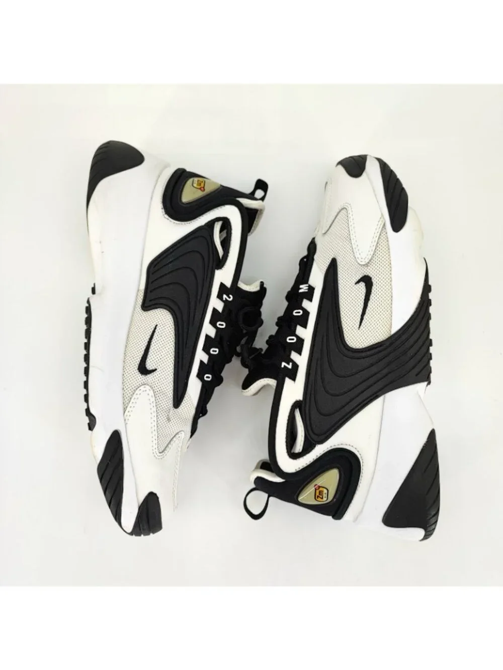 Nike Zoom 2K Women's Size 8.5 Sneakers Mesh White Black Zoom Air Shoes AO0354
